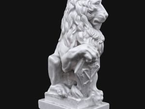 lion sculpture Model 3D