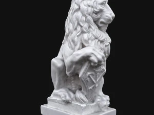 rzeźba lwa Model 3D