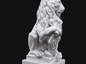 lion sculpture Model 3D