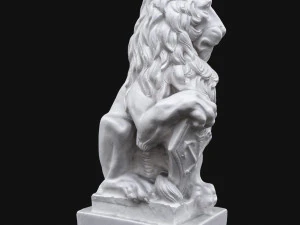rzeźba lwa Model 3D