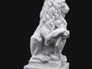 lion sculpture Model 3D