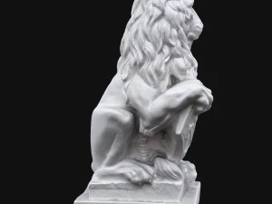 rzeźba lwa Model 3D