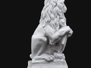 rzeźba lwa Model 3D