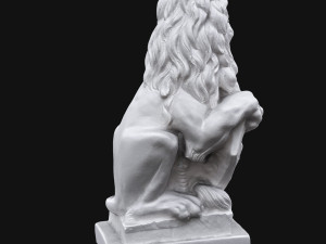 lion sculpture Model 3D