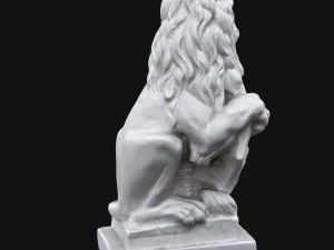 rzeźba lwa Model 3D