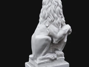 rzeźba lwa Model 3D