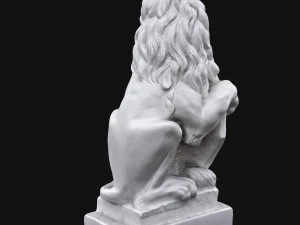 rzeźba lwa Model 3D