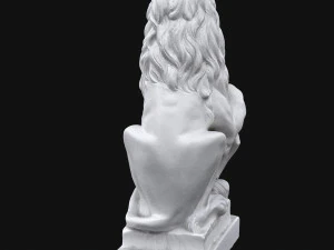 rzeźba lwa Model 3D