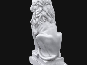 lion sculpture Model 3D