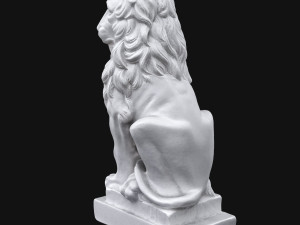 lion sculpture Model 3D