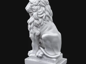 rzeźba lwa Model 3D