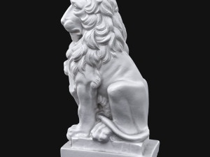 lion sculpture Model 3D