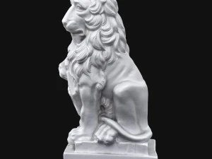 rzeźba lwa Model 3D