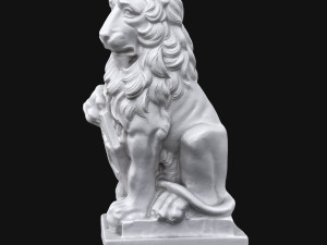 lion sculpture Model 3D