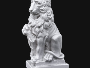 lion sculpture Model 3D