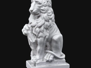 rzeźba lwa Model 3D
