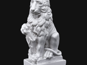 lion sculpture Model 3D