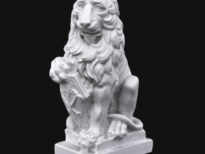 lion sculpture Model 3D