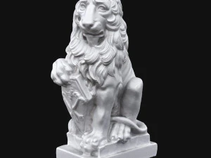 rzeźba lwa Model 3D