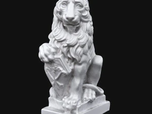 rzeźba lwa Model 3D