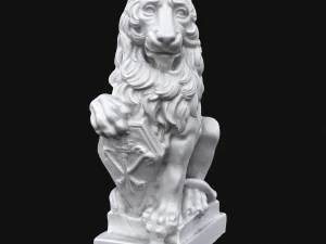 rzeźba lwa Model 3D