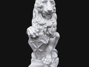lion sculpture Model 3D