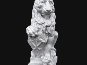 rzeźba lwa Model 3D