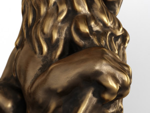 lion sculpture bronze 3Dモデル