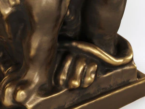 lion sculpture bronze 3D Model