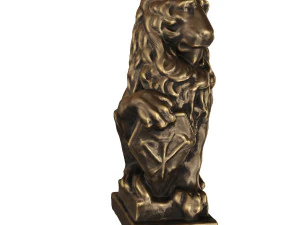 lion sculpture bronze 3D Model