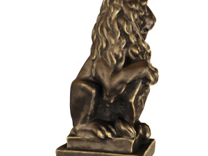 lion sculpture bronze 3D Model