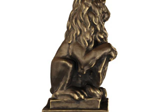 lion sculpture bronze 3D Model