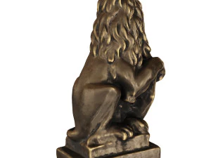 lion sculpture bronze 3D Model