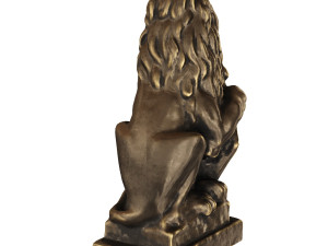 lion sculpture bronze 3Dモデル