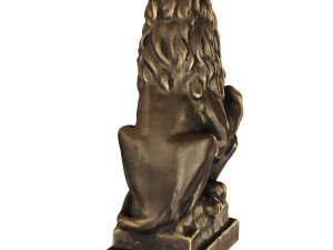 lion sculpture bronze 3Dモデル