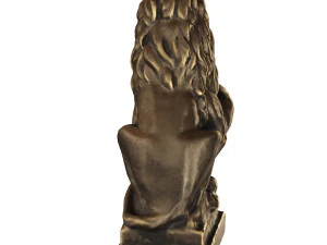 lion sculpture bronze 3D Model
