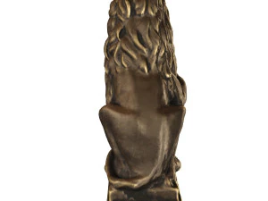 lion sculpture bronze 3D Model