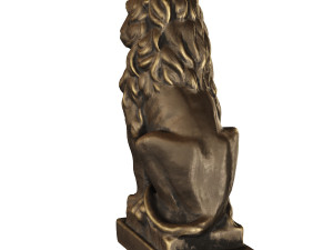 lion sculpture bronze 3Dモデル