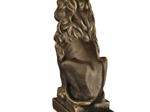 lion sculpture bronze 3D Model