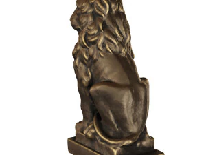 lion sculpture bronze 3D Model
