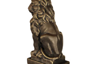 lion sculpture bronze 3D Model