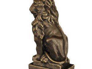 lion sculpture bronze 3D Model