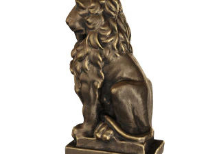 lion sculpture bronze 3D Model