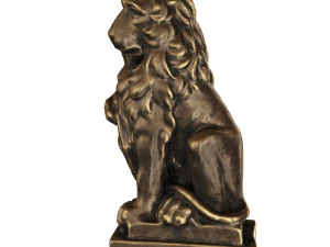 lion sculpture bronze 3D Model