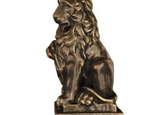 lion sculpture bronze 3D Model