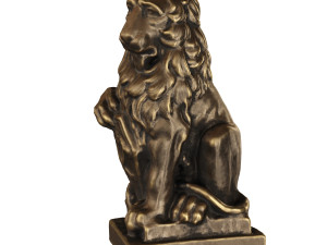 lion sculpture bronze 3Dモデル