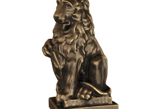 lion sculpture bronze 3D Model