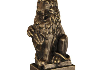 lion sculpture bronze 3D Model