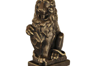 lion sculpture bronze 3D Model