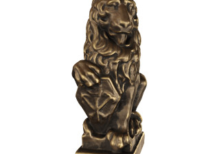 lion sculpture bronze 3Dモデル